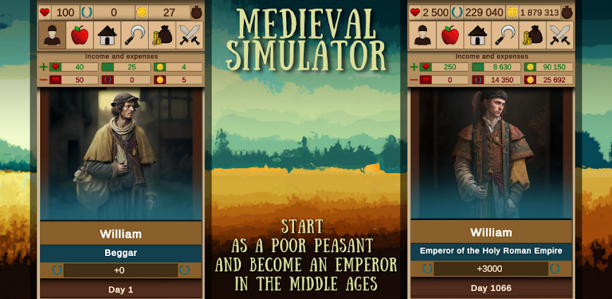 Medieval simulator 1.45 [Money mod]