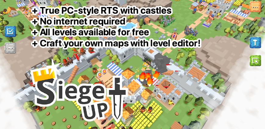 RTS Siege Up Medieval Warfare Strategy Offline 1.1.106r12 [Free shoping]