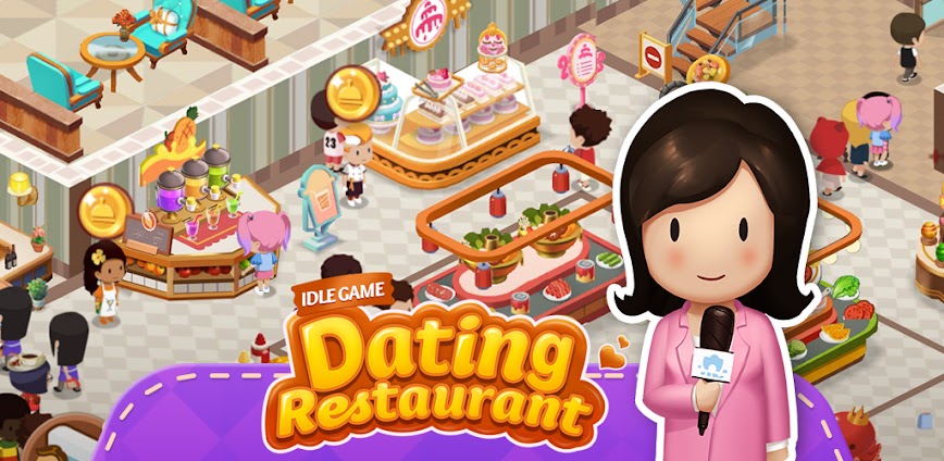 Dating Restaurant Idle Game Mod APK 1.7.3 [Unlimited money, gems]